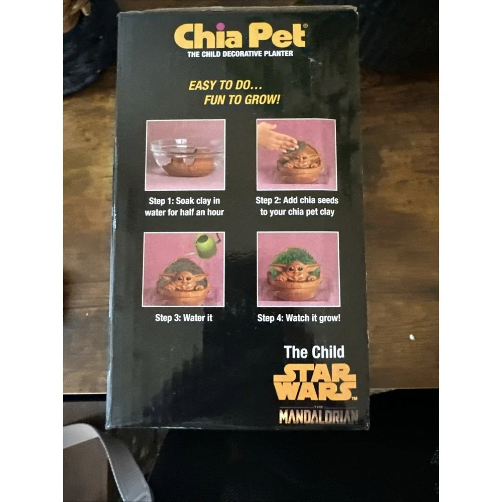 Star Wars Grogu Chia Pet - The Child Mandalorian Pod Terracotta Pottery Planter